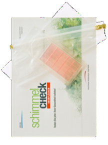 Testkuver und Probenahmeplatte für Schimmeltest Oberflächen